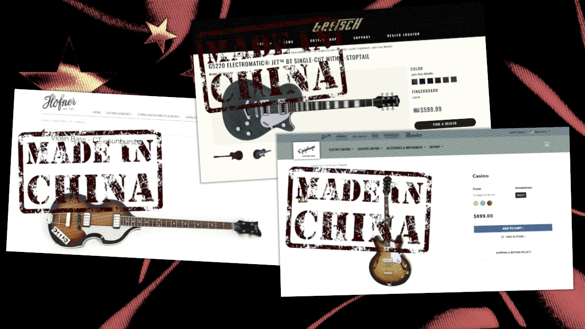 Guitars made in China